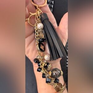 Gold Chain Tassel Keychain